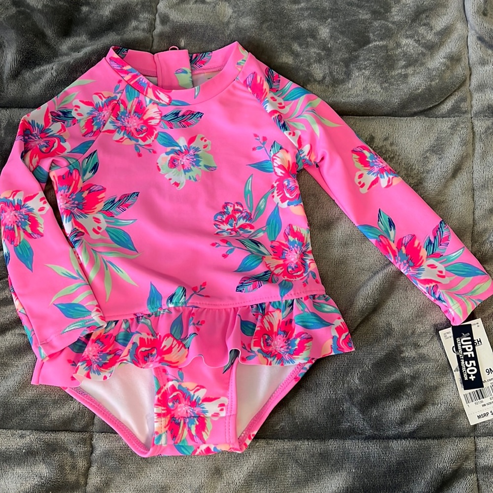 NWT UPF 50+ 9 Months Swimsuit